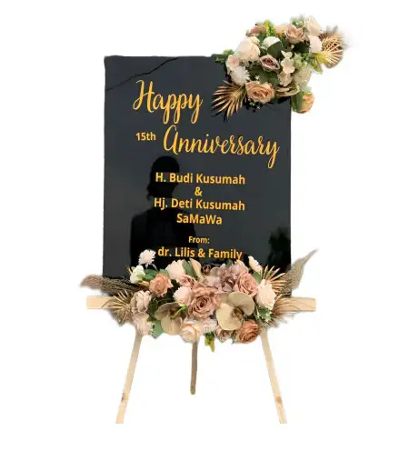 Papan Bunga Akrilik Sunggingwarno